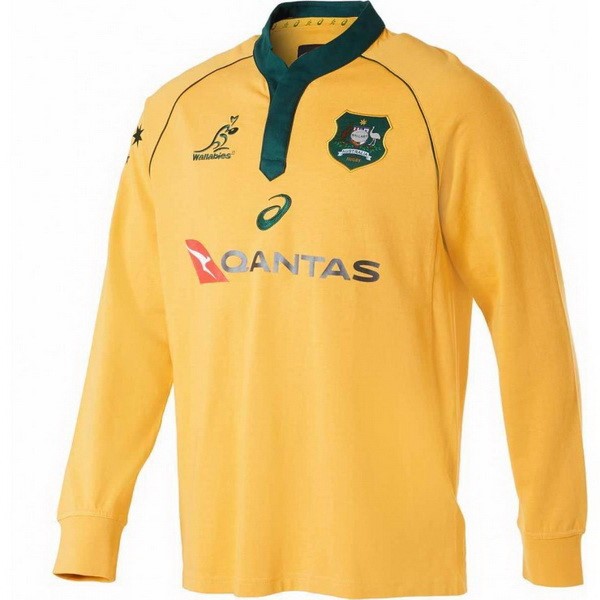 Camiseta Australia 1ª ML 2018 Amarillo